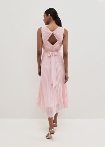 Phase Eight Cressida Pleated Dress Rose Australia | MA3057928